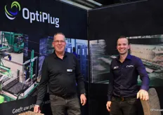 Richard and Rico Scheffers from OptiPlug were at the fair in a new booth with their paper pots.